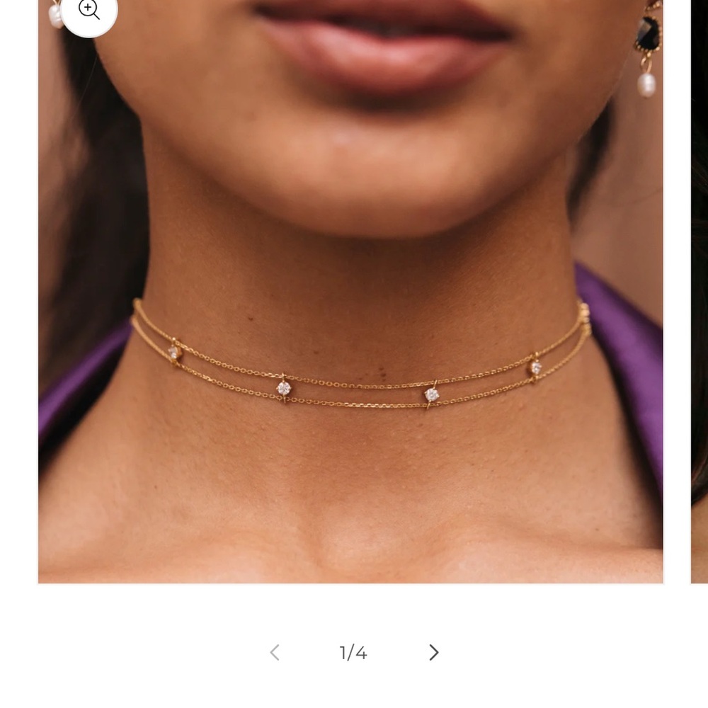 Montserrat diamond floater choker